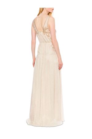 Abito lungo in mussola organzata con patch ALBERTA FERRETTI | A040501280045